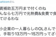 【悲報】日本人「手取り13-14万は普通。貧困ではない。」
