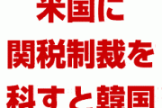 韓国「米国に制裁を科す。米国製品に380億分の関税をかける」　何がしたいんだよ…