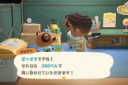 あつまれどうぶつの森、雑草が280ベルで売れる