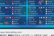 【ポケモンSV】シーズン1の順位１～３位のPT構築