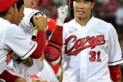 カープ坂倉がプロ初犠打　同点8回裏、得点には至らず