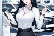 【画像】BMWの店員さん、パンティ見えそう　　　　　　
