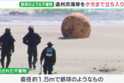 韓国人「日本の海岸に漂着した正体不明の鉄球」