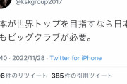 【朗報】本田圭佑「Jリーグにもビッグクラブを作るべき」