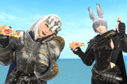 【FF14】海外でフードデリバリー企業「Grubhub」とコラボ！新エモート「ピザを食べる」が実装！