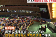 【泥沼】国連人権理事国の資格停止されたロシア、自ら離脱で復帰の道を絶つｗｗｗｗｗ