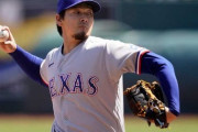 レンジャーズ有原、メジャーデビュー戦は5回3失点　リリーフ陣が逆転を許し初勝利はお預け