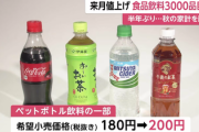【悲報】自販機のジュース、200円超え