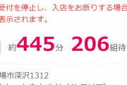 【速報】さわやか、445分待ち