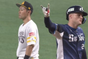 西武４番ネビン、勝ち越しのタイムリー！