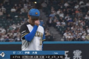 【vs.楽天】日ハム伊藤、同点に追いついてもらった直後に浅村のリーグ単独トップ16号勝ち越し2ラン被弾