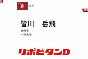 巨人、ドラフト4位で中大・皆川岳飛外野手を指名