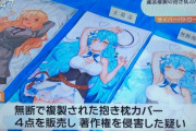 ホロライブVtuberなどのニセ抱き枕を製造・販売して３５万円以上稼いだホロライブアンチを逮捕！！！！