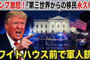 【速報】ホワイトハウス前の軍人銃撃事件にトランプ大統領が激怒「第三世界からの移民を永久停止」