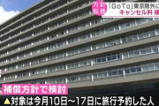 【GoTo】キャンセル料補償 今月10日～17日予約分を検討