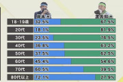 【沖縄・名護市長選】自公が推す現職の渡具知武豊氏が当選確実、辺野古移設反対の岸本氏及ばず。年代別投票先がすごいｗｗｗｗｗｗｗｗｗ