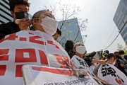 【韓国】日本大使館前での座り込み抗議中止「より大きな戦いを準備する」