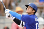 大谷翔平、ジャイアンツ戦で20打席ぶりアーチ　同地区ライバル球団からOP戦2度目の3安打
