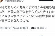 【正論】X女子「日本人女性が海外へ売春に行かないよう、男は日本の経済回復させてよ！！！」 1万いいね