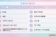 大人は懐かしいけど「Z世代は知らないモノ」ランキング3位「フラワーロック」、2位「MD」…1位は？