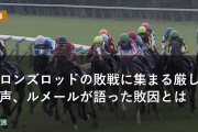 アロンズロッドの敗戦に集まる厳しい声、ルメールが語った敗因とは