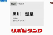 ロッテ育成4位・黒川凱星のお父さん「何か1つ秀でてくれれば」