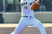 阪神藤浪4回3安打1失点1四球4三振、最速は155キロを計測。開幕ローテかけ大商大戦