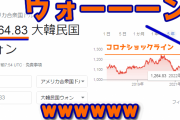 【緊急速報】韓国ウォンがいつの間にか大暴落中ｗ