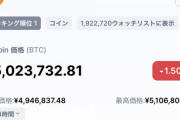 【朗報】ビットコイン約３ヶ月ぶり５００万円復帰wwwwwwwwwww【BTC】