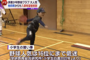 【悲報】小学生の習い事ランキング、野球人気は16位までに低迷