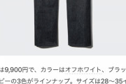 【悲報】ユニクロ、気が狂う。なんと9900円もするジーパンを発売してしまう。