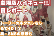 『劇場版ハイキュー!!』はまるで4D！？全オタクに見てほしい体験型アニメ！【鑑賞レポート】