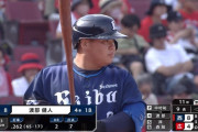 西武渡部健人 .273(66-18) 2本 8打点 OPS.759