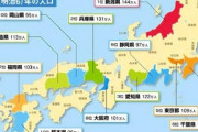 江戸時代の人口ランキングがこちらｗｗｗｗｗｗｗｗｗｗｗｗｗ