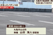 【香川県】パチンコ店から出てきた客を刃物で脅し現金約4万8千円を奪う　25歳の無職・山田海人を逮捕