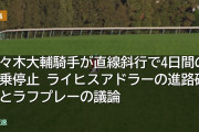 佐々木大輔騎手が直線斜行で4日間の騎乗停止 ライヒスアドラーの進路確保とラフプレーの議論