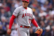 大谷翔平、6回6四死球も8K1失点の粘投　今季初勝利の権利を持って降板