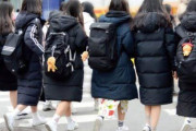 【画像】韓国の女子生徒の間でダウンコートが流行りすぎてる問題
