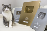 【朗報】You Tube「もちまる日記」、チャンネル登録者100万人の証、金の盾が届く