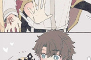 【FGO】ぐだ男に後ろから抱き着くエレちゃん！！　自分からやってるのに恥ずかしがってるのかわいすぎるw