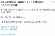 「幸之助にほの字の保乃見て、ほのぼの。ホノルルマラソン中に」櫻坂46田村保乃1st写真集『一歩目』公式ツイッター担当、寒いダジャレで暑気払い