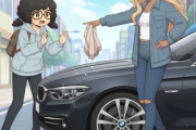 【動画】日本人「あっ！今車に洋服あたった！傷つけた賠償ね！このBMW高いよwどうすんの？」