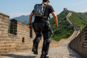 中国で外骨格ロボットで登山がブーム！1日4000円