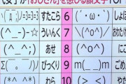 韓国人「日本の10代女子が選ぶ『おじさん臭さを感じる顔文字』TOP10が衝撃的すぎるんだが…私たちが愛用しているあの顔文字もアウト？」