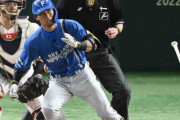 日本ハム・江越が驚がく二塁打　打球速度１６５キロで左翼線を破る　ＮＰＢ平均は１４５キロ