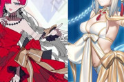 【FGO】お揃いリボンしているモルガン様＆トリ子！！　尊いです////////