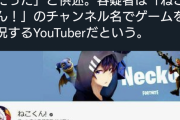 【悲報】人気ゲーム実況YouTuber　「ねこくん!（登録者約90万人）」大麻所持で逮捕！