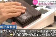 日本政府､マイナンバーカード保有者に最大5000円分のポイントを付与へ｡キャッシュレス決済利用で