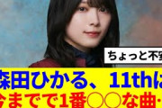 【櫻坂46】森田ひかる、新曲は「今までで1番○○な曲…」