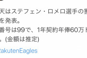 【続報】ロメロ、約6500万で楽天へ移籍